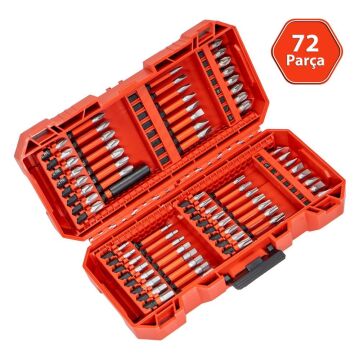 6520 Adaptörlü Bits Uç Vidalama Seti 72 Parça