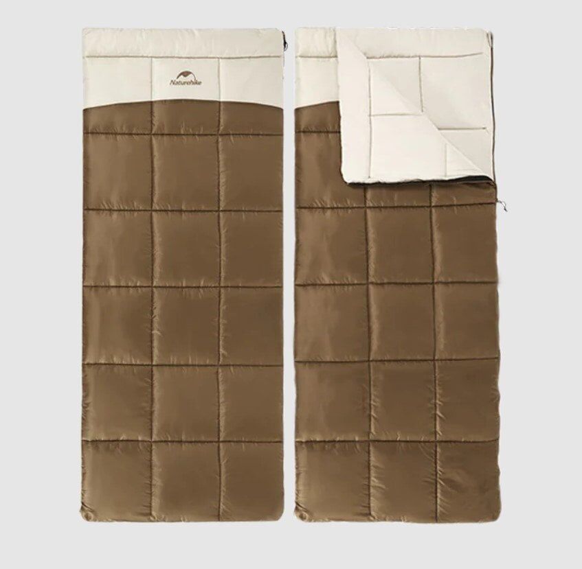 NATUREHIKE LT250 Pamuklu Uyku Tulumu -11 Derece (Kahverengi-Sol)