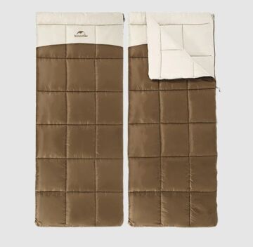 NATUREHIKE LT250 Pamuklu Uyku Tulumu -11 Derece (Kahverengi-Sol)