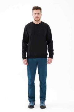 2AS Orlando Sıfır Yaka Interlock Sweatshirt Siyah