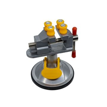 5314 Alüminyum Döner Kafalı Vantuz Taban Mini Mengene