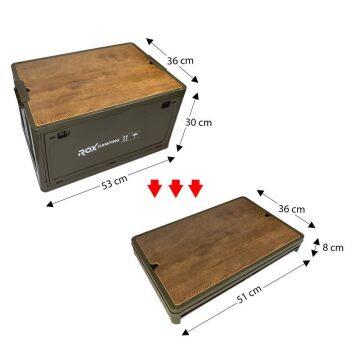 Rox Camping 0304 Katlanır Kamp Kutusu 55 Litre