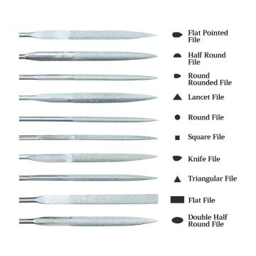 5312 Elmas Saatçi Eğe Seti 4x160 mm 10 Parça
