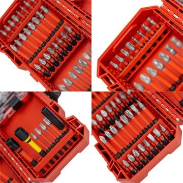 6521 Adaptörlü Bits Uç Vidalama Seti 72 Parça (Minibox Kutulu)