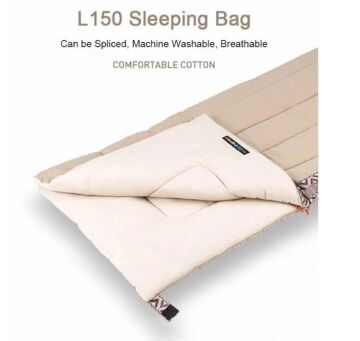 NATUREHIKE L150 Pamuklu Uyku Tulumu (Kristal-Sağ)