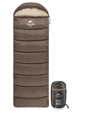 NATUREHIKE U350S Kapüşonlu Uyku Tulumu -17 Derece (Kahverengi-Sağ)