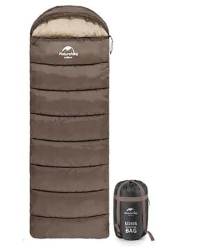 NATUREHIKE U350S Kapüşonlu Uyku Tulumu -17 Derece (Kahverengi-Sağ)