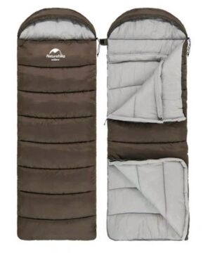 NATUREHIKE U350S Kapüşonlu Uyku Tulumu -17 Derece (Kahverengi-Sağ)