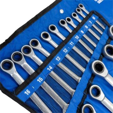 6276 Cırcır Kombine Anahtar Takımı 6-32mm 20 Parça (Bez Çantalı)