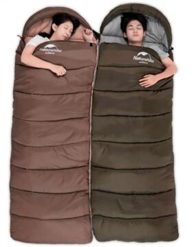 NATUREHIKE U150 Uyku Tulumu -6 Derece (Kahverengi-Sol)