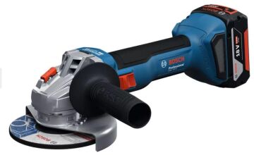 BOSCH GWS 18V-8 Tek Akülü Avuç Taşlama Makinası 18 Volt 4 Ah