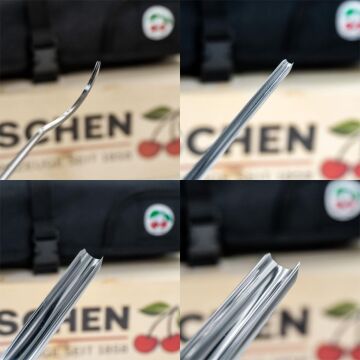 Kirschen Prof. Ahşap Oyma Seti 12 Parça Rulo Bez Çantalı Özel Ahşap Kutulu