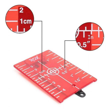 Rox 0273 Lazer İçin Görünürlük Arttırıcı Lazer Hedef Kartı Plakası 104x74 mm