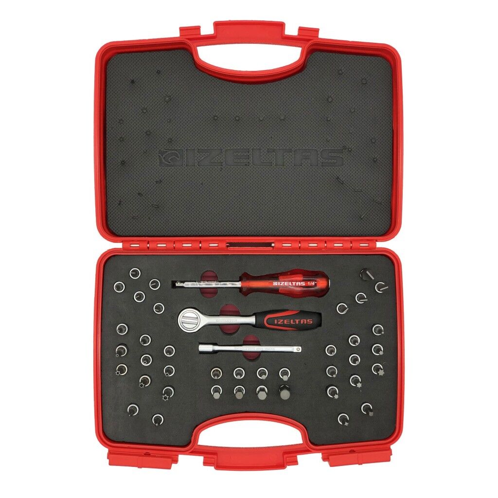 İzeltaş 1/4'' Bits Uçlu Lokma Takımı 42 Parça