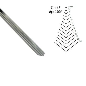 Kirschen 3145004 Düz V Ağız Iskarpela Cut45 - 4mm