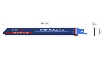 BOSCH S 1022 EHM Paslanmaz İçin Tilki Kuyruğu Testere Ucu 200 mm