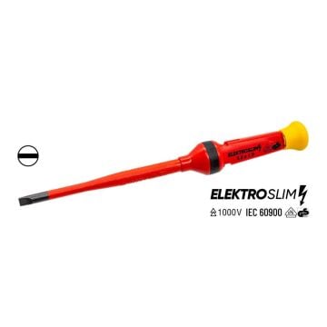 İzeltaş 1000V Elektro Slim Düz Uçlu Tornavida 5.5x100 mm