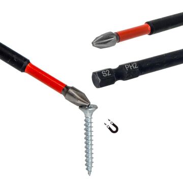 6527 Vidalama Yıldız Bits Uç (Philips) PH2x90 mm