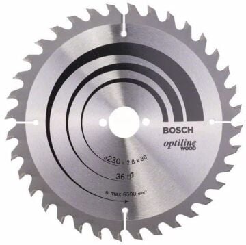 BOSCH Optiline Wood 230 mm 36 Diş Ahşap Daire Testere Bıçağı