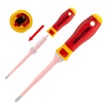 İzeltaş 1000V Elektro Slim İzoleli Tornavida Sapı