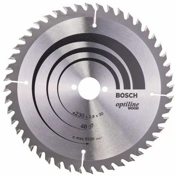 BOSCH Optiline Wood 230 mm 48 Diş Ahşap Daire Testere Bıçağı
