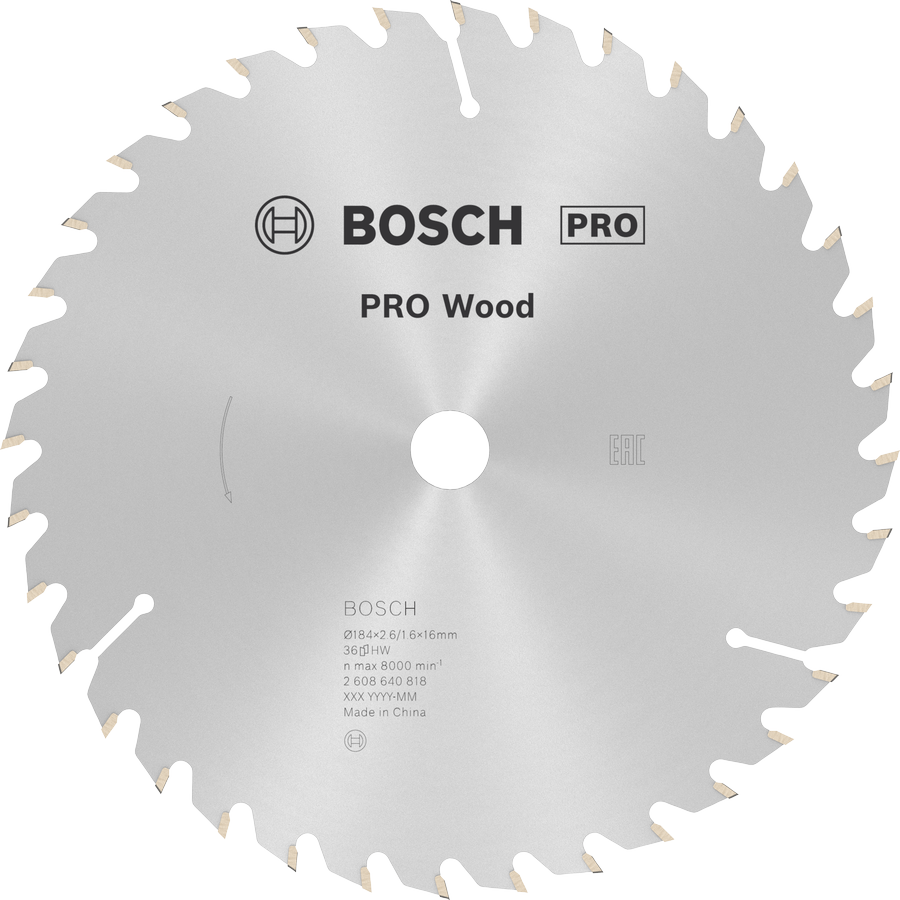 BOSCH Optiline Wood 184 mm 36 Diş Ahşap Daire Testere Bıçağı