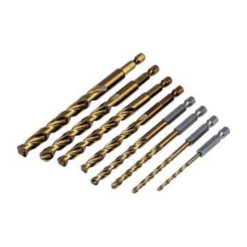 6523 Bits Saplı Pro Matkap Ucu Seti 3-10 mm (5% Kobaltlı) 8 Parça