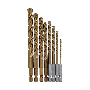 6523 Bits Saplı Pro Matkap Ucu Seti 3-10 mm (5% Kobaltlı) 8 Parça