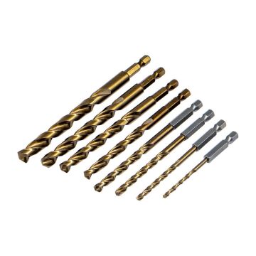 6523 Bits Saplı Pro Matkap Ucu Seti 3-10 mm (5% Kobaltlı) 8 Parça