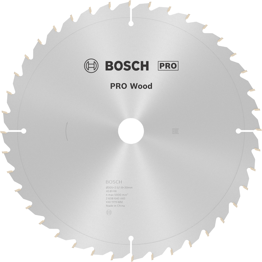 BOSCH Pro Wood 305 mm 40 Diş Ahşap Daire Testere Bıçağı