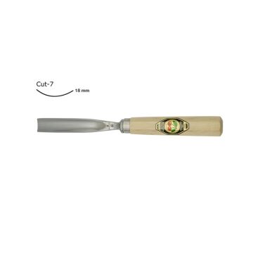 Kirschen Düz Oluklu Ağız Oyma Iskarpelası Cut7 - 18mm