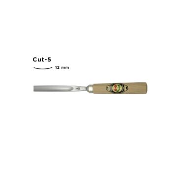 Kirschen Düz Oluklu Ağız Oyma Iskarpelası Cut5 - 12mm