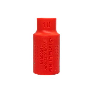 İzeltaş 13000005148 1000V İzoleli 6 Köşe 1/2'' Lokma Anahtar 10 mm