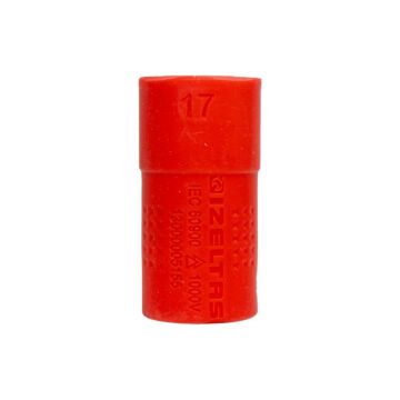 İzeltaş 13000005155 1000V İzoleli 6 Köşe 1/2'' Lokma Anahtar 17 mm