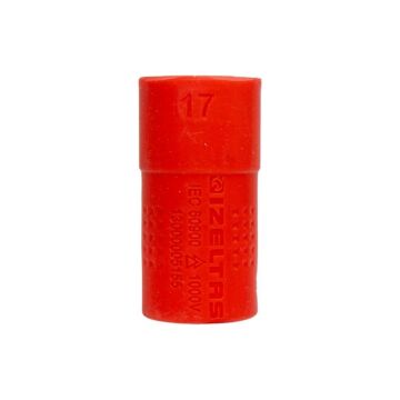 İzeltaş 13000005155 1000V İzoleli 6 Köşe 1/2'' Lokma Anahtar 17 mm