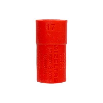 İzeltaş 13000005155 1000V İzoleli 6 Köşe 1/2'' Lokma Anahtar 17 mm