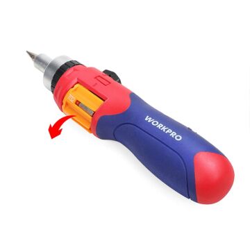 WORKPRO WP221056 24 Parça Profesyonel CR-V Cırcırlı Bits Tornavida Seti