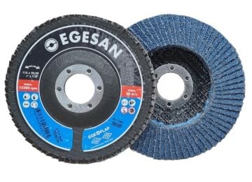 EGESAN Quality 115 mm Flap Disk Zımpara Mavi ZR (Kum Seçiniz)