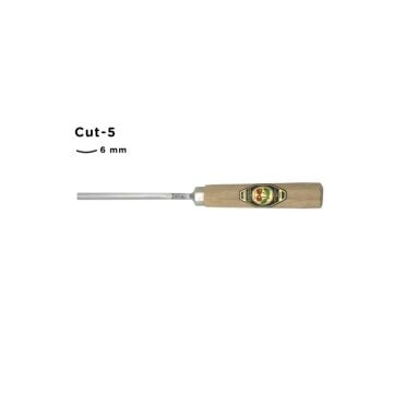 Kirschen Düz Oluklu Ağız Oyma Iskarpelası Cut5 - 6mm