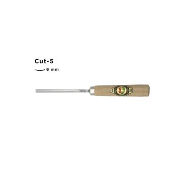 Kirschen Düz Oluklu Ağız Oyma Iskarpelası Cut5 - 6mm