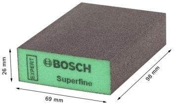 BOSCH S471 Dört Taraflı Sünger Zımpara Takoz-Sert (Kum Seçiniz)