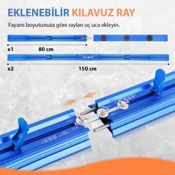 BT-1580A Portatif Ekstra Uzun Fayans Seramik Kesme 380 cm