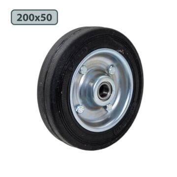 Yük Taşıma Dolgu Lastik Teker Çelik Saç Jant 200 x 50 mm