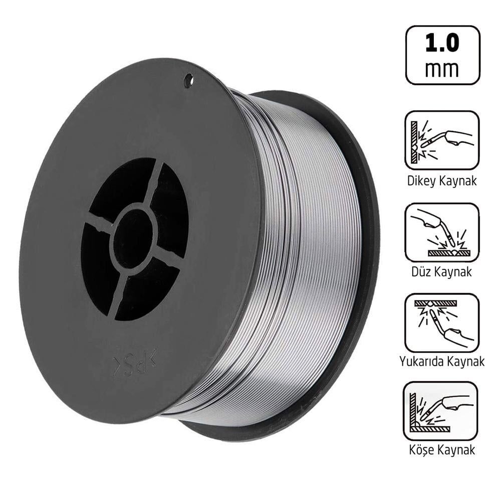 6294 Gazsız Gazaltı MIG Kaynak Teli 1.0 mm (1 Kg Makara)