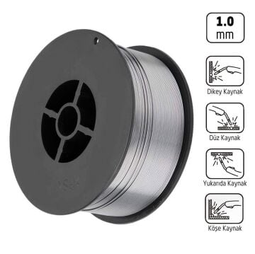 6294 Gazsız Gazaltı MIG Kaynak Teli 1.0 mm (1 Kg Makara)