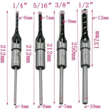 Titi 3700 Ahşap Delik Açma Kare Matkap Uç Seti 4Pr