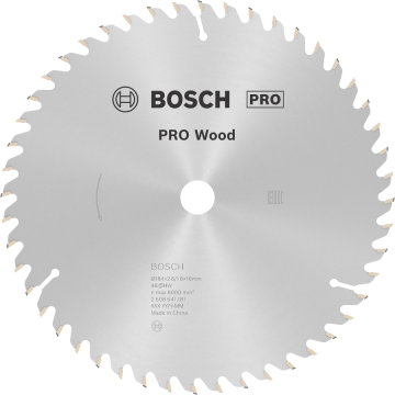 BOSCH Pro Wood 184 mm 48 Diş Ahşap Daire Testere Bıçağı