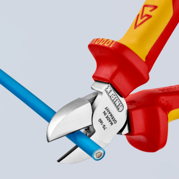 KNIPEX VDE 1000 Volt Elektrikçi Yan Keski 160 mm (7006160)