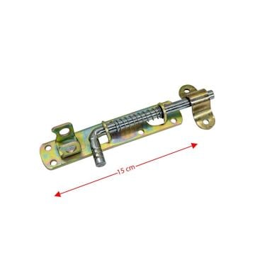YFS150 Yaylı Ferforje Demir Kapı Sürgüsü 15 cm