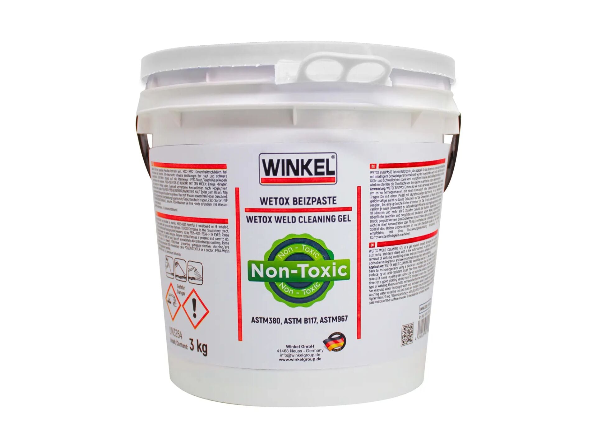 WINKEL Wetox Paslanmaz Kaynak Temizleme Jeli 3 kg (140618-3)